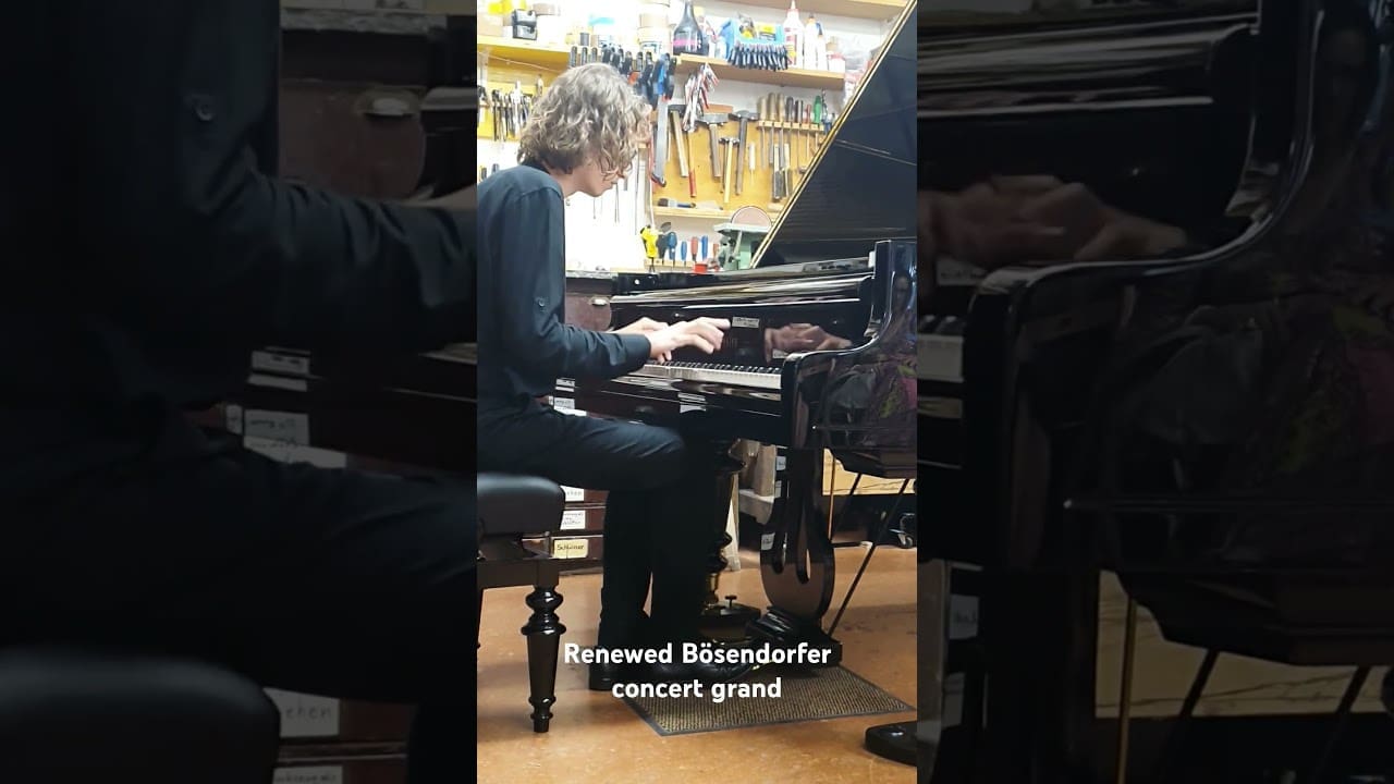 Erneuerter Bösendorfer-Flügel in unserer Werkstatt #bösendorfer #klavier #bosendorfer #klavierrestaurierung