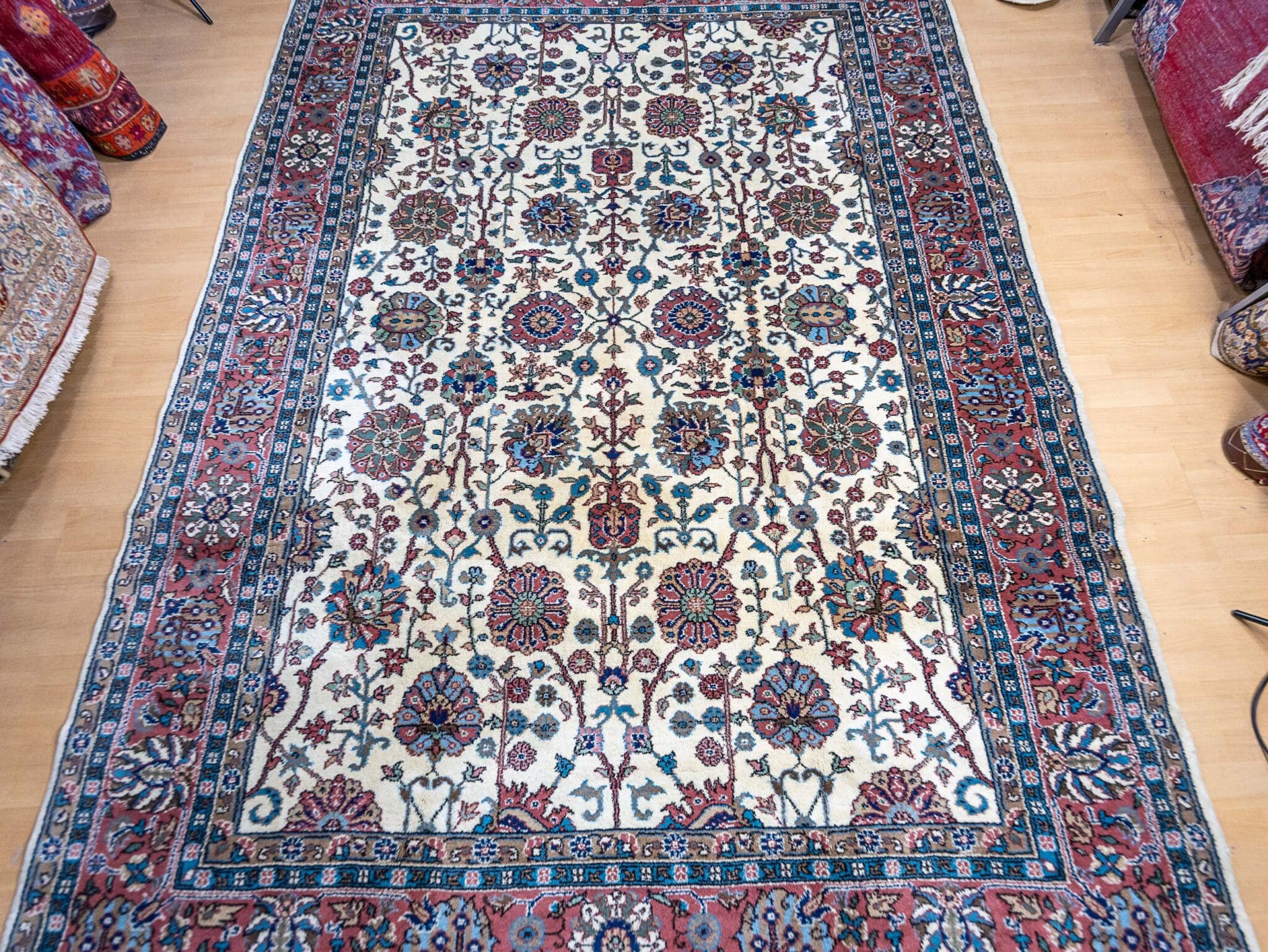 332x239cm Oushak Türkei Handgeknüpfter Perserteppich W1(#486)