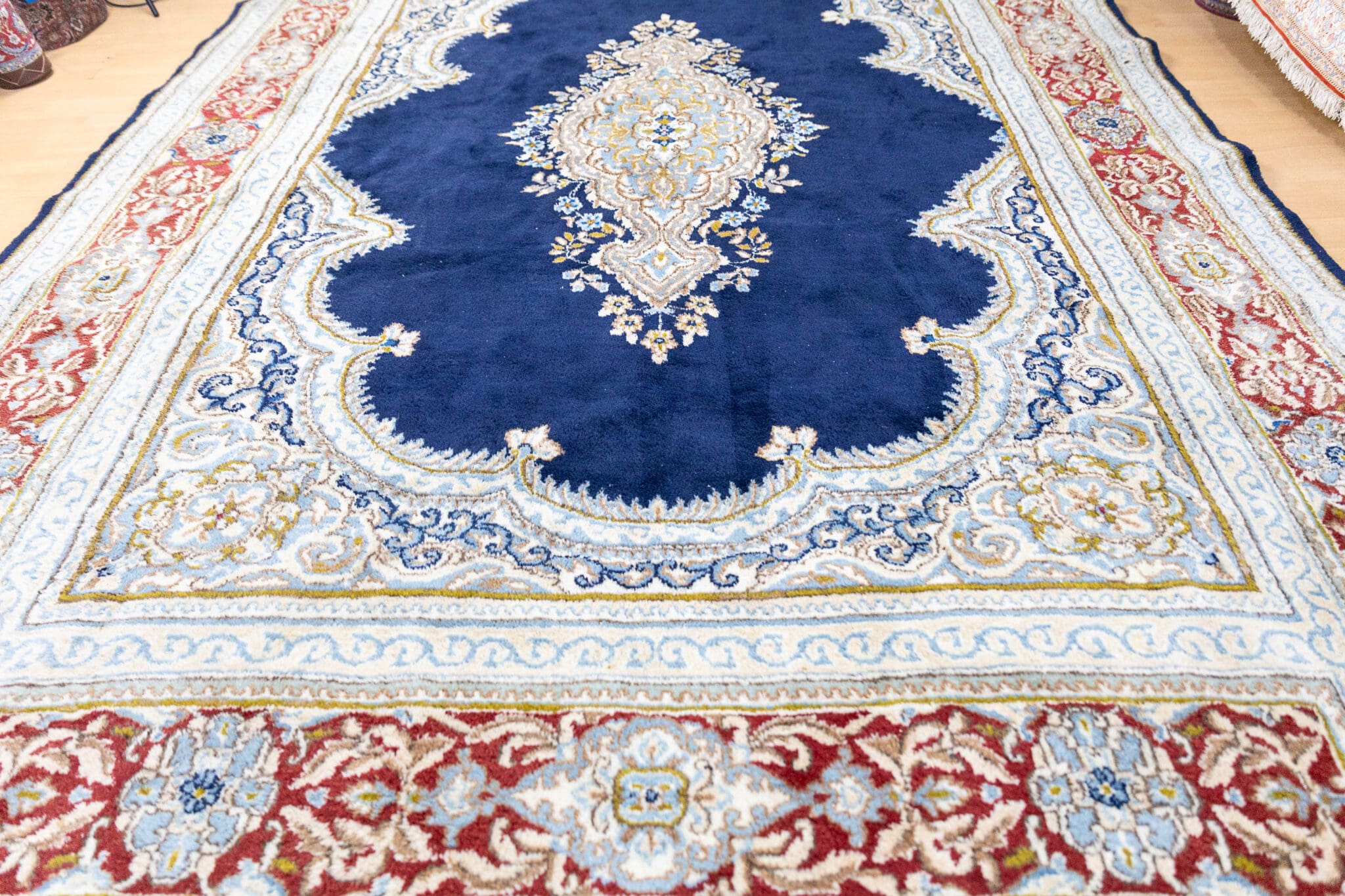 336x244cm Kerman Handgeknüpfter Perserteppich W1(#485)