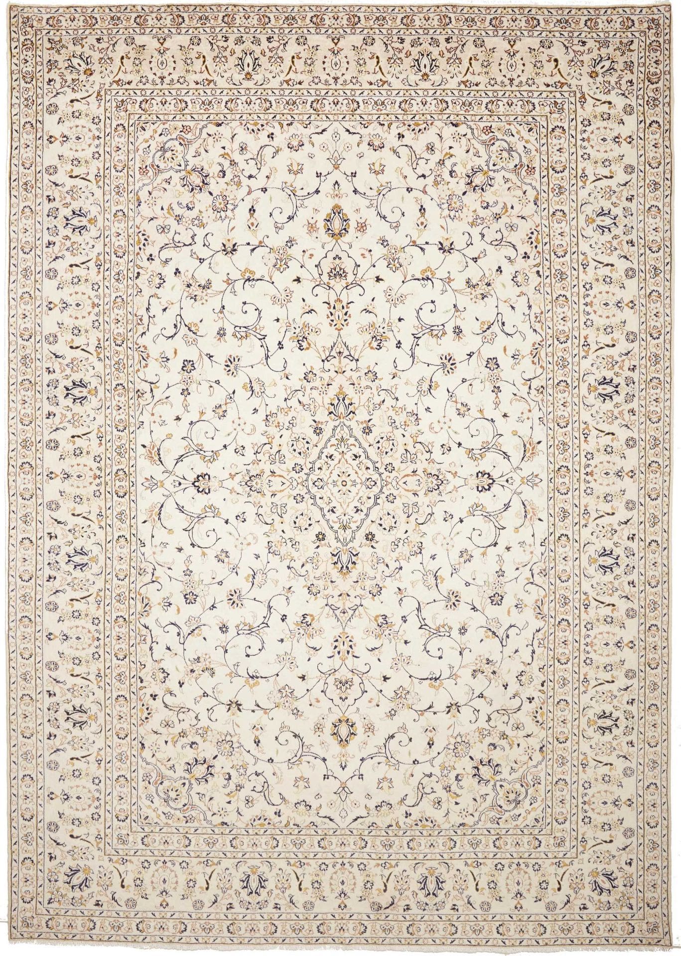 Perserteppich Kashan 287 x 402 cm Schurwolle handgeknüpft hochwertig