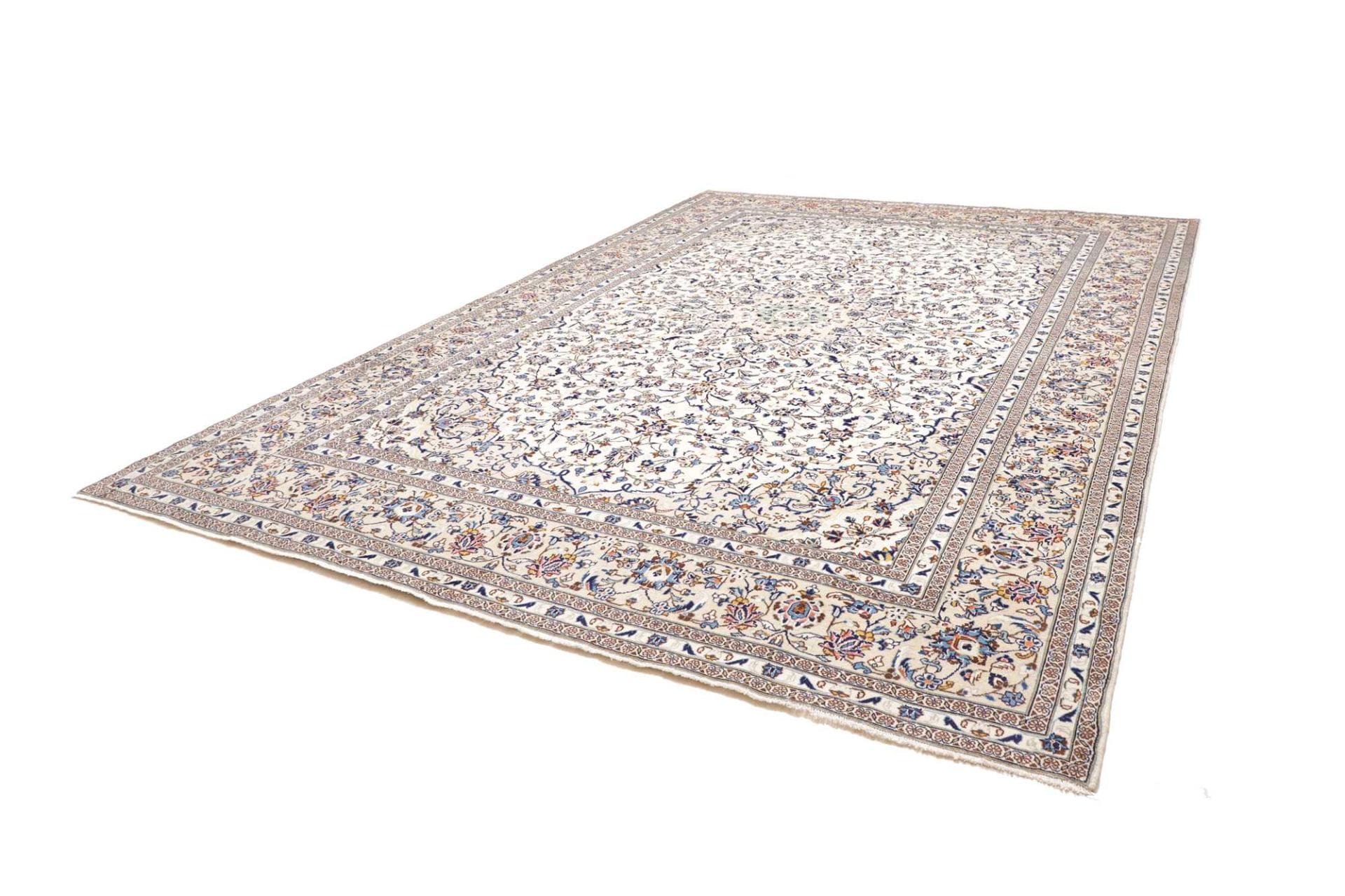 Perserteppich Kashan 296 x 399 cm Schurwolle handgeknüpft hochwertig