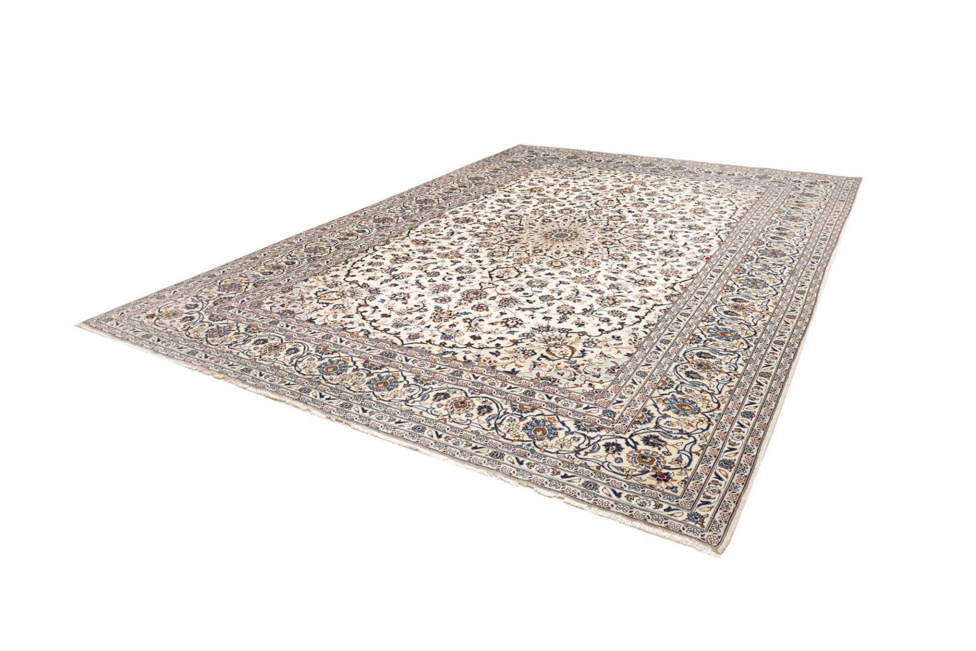 Perserteppich Kashan 295 x 399 cm Schurwolle handgeknüpft robust