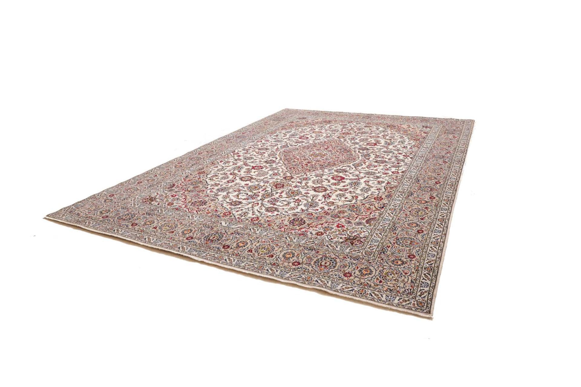 Perserteppich Kashan 303 x 417 cm Schurwolle handgeknüpft hochwertig
