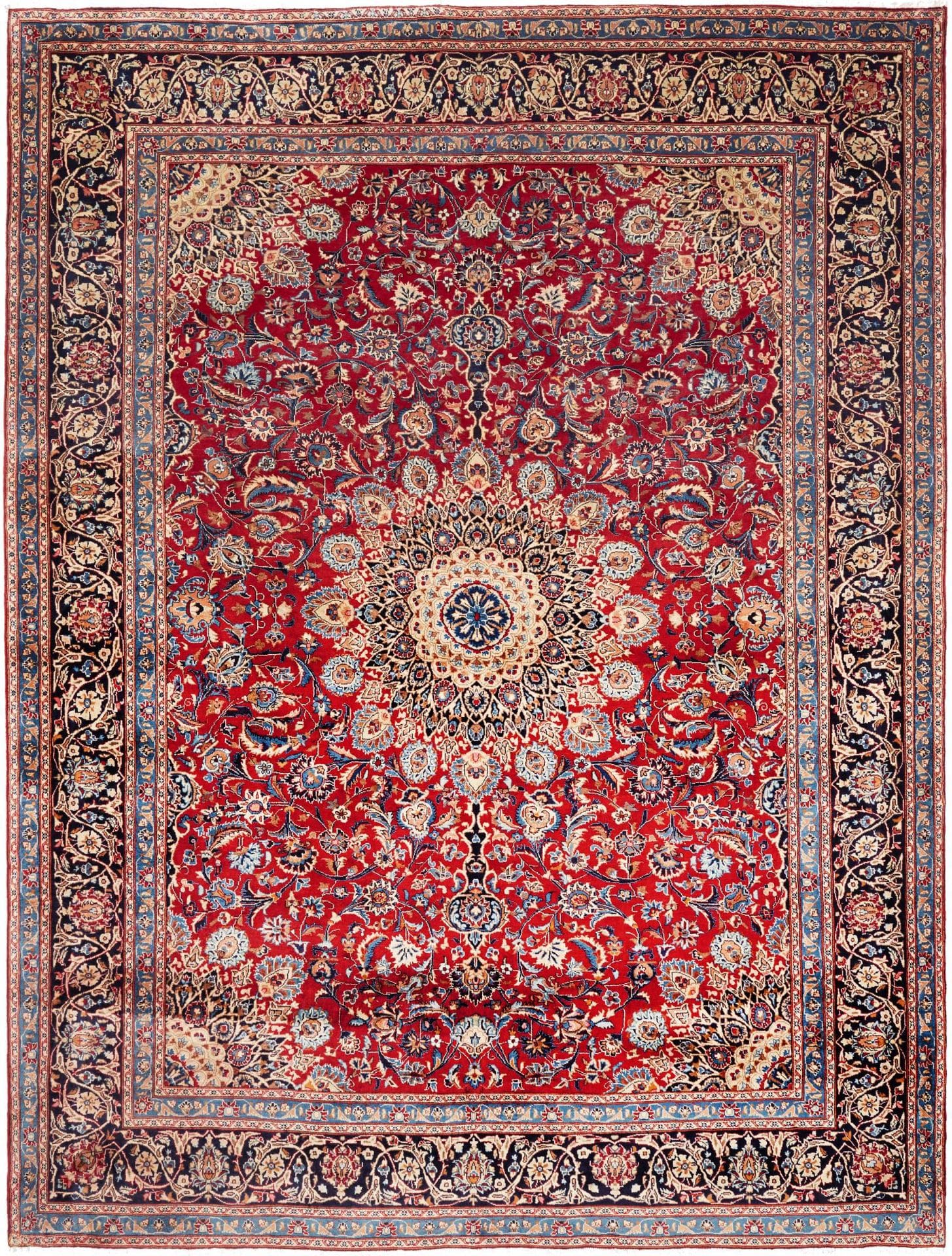 Perserteppich Kashan 257 x 336 cm Schurwolle handgeknüpft hochwertig H1