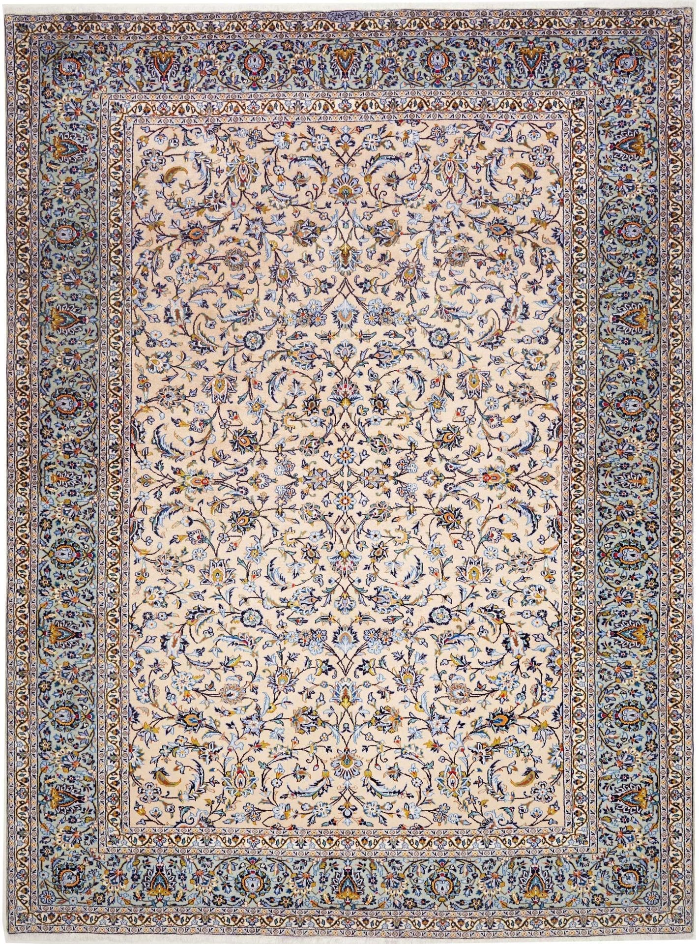 Perserteppich Kashan 247 x 349 cm Schurwolle handgeknüpft H1