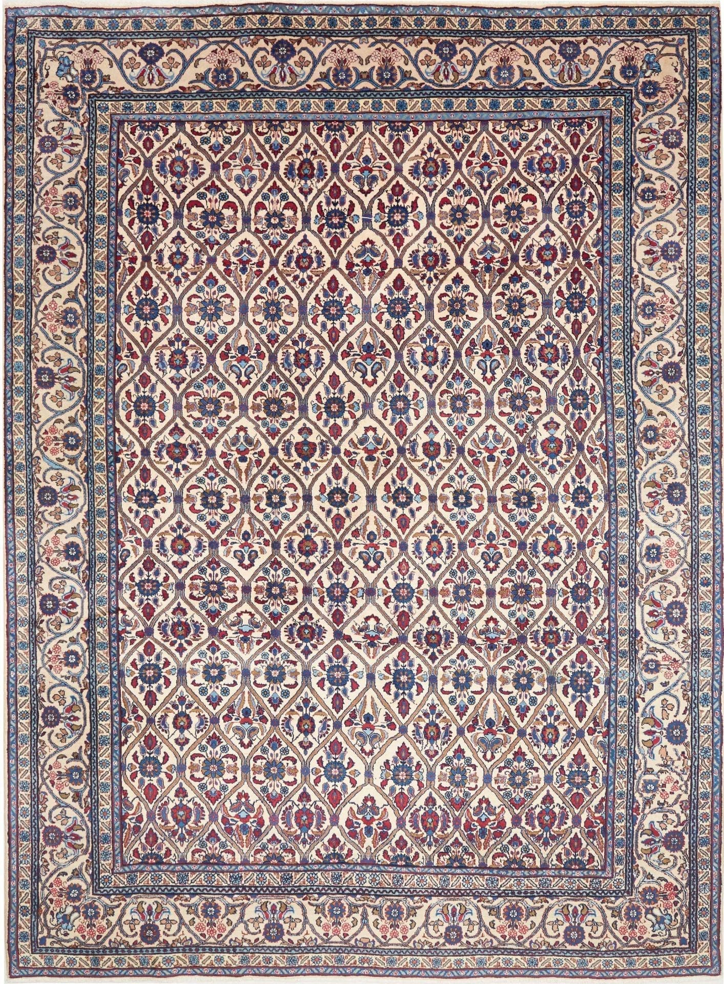Perserteppich Kashan 246 x 334 cm Schurwolle handgeknüpft H1