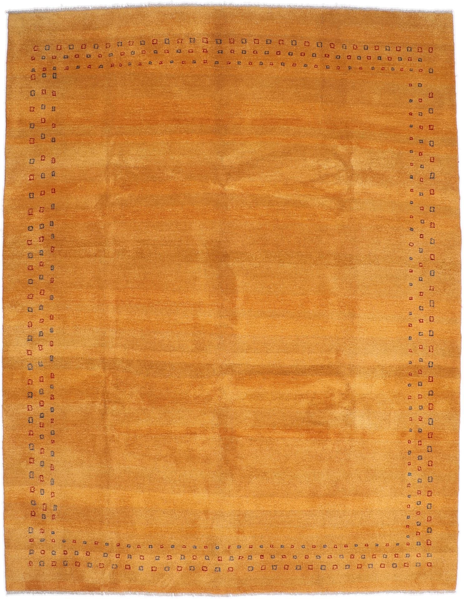 Persischer Gabbeh Teppich 297 x 387 cm Schurwolle handgeknüpft