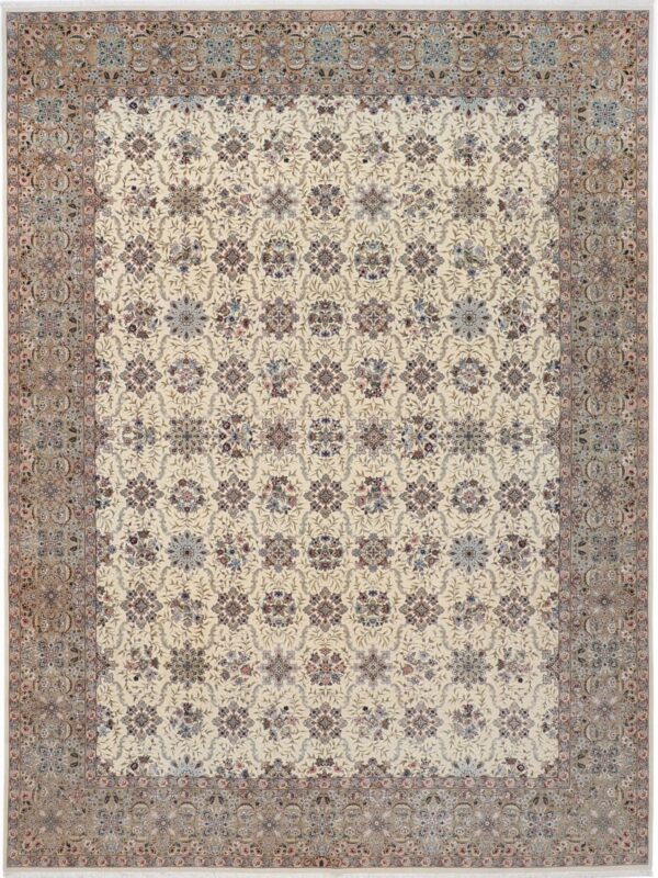 Perserteppich Isfahan Tak Khefti 289 x 386 cm Schurwolle & Seide auf Seide 800K/Qm handgeknüpft H1