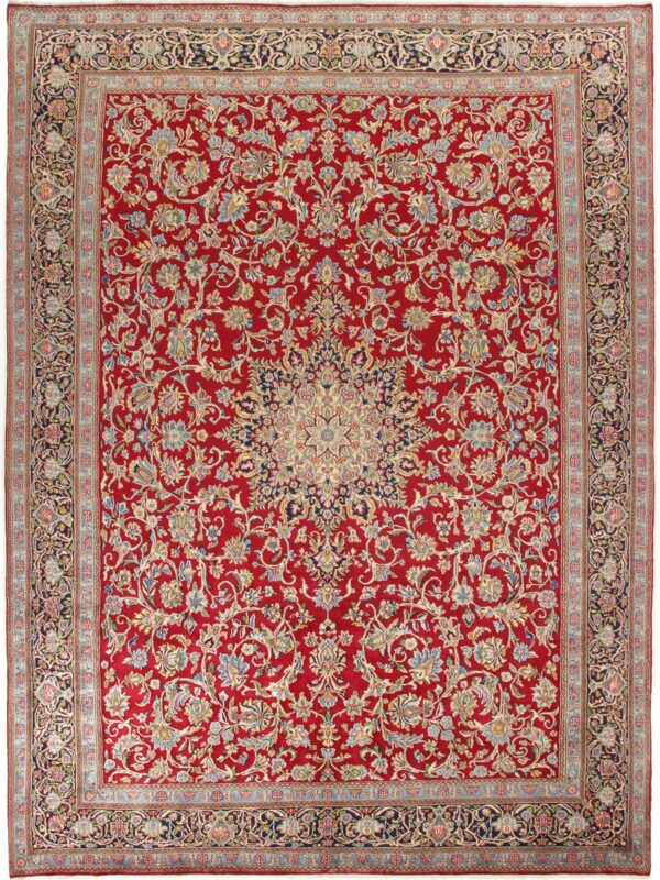 Persischer Teppich Kirman 300 x 410 cm Schurwolle handgeknüpft