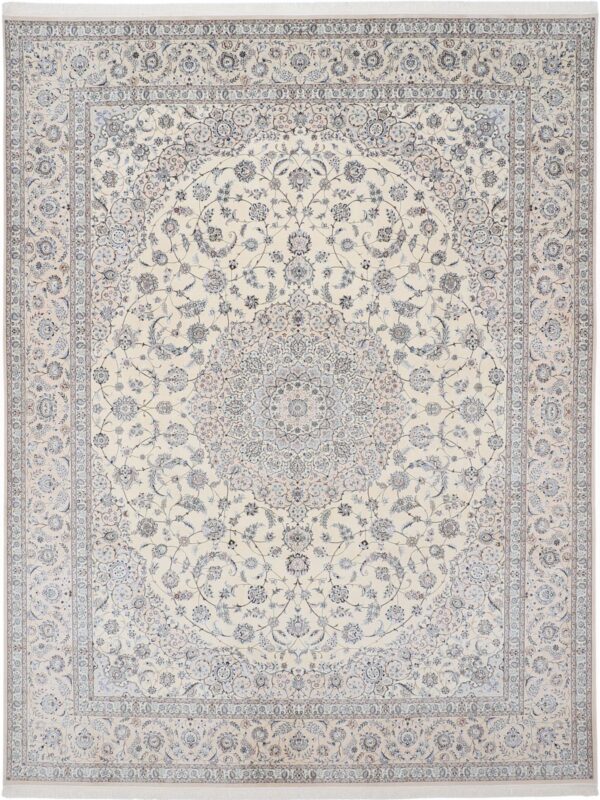 Perserteppich Nain 6La 313 x 407 cm Schurwolle & Seide 800000 Knoten/Qm handgeknüpft H1