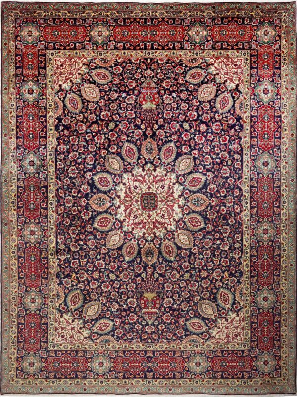 Perserteppich Täbriz 304 x 399 cm Schurwolle handgeknüpft H1