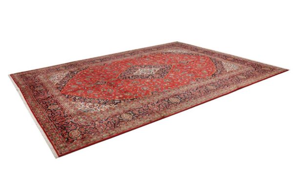 Perserteppich Kashan 291 x 396 cm Schurwolle handgeknüpft robust