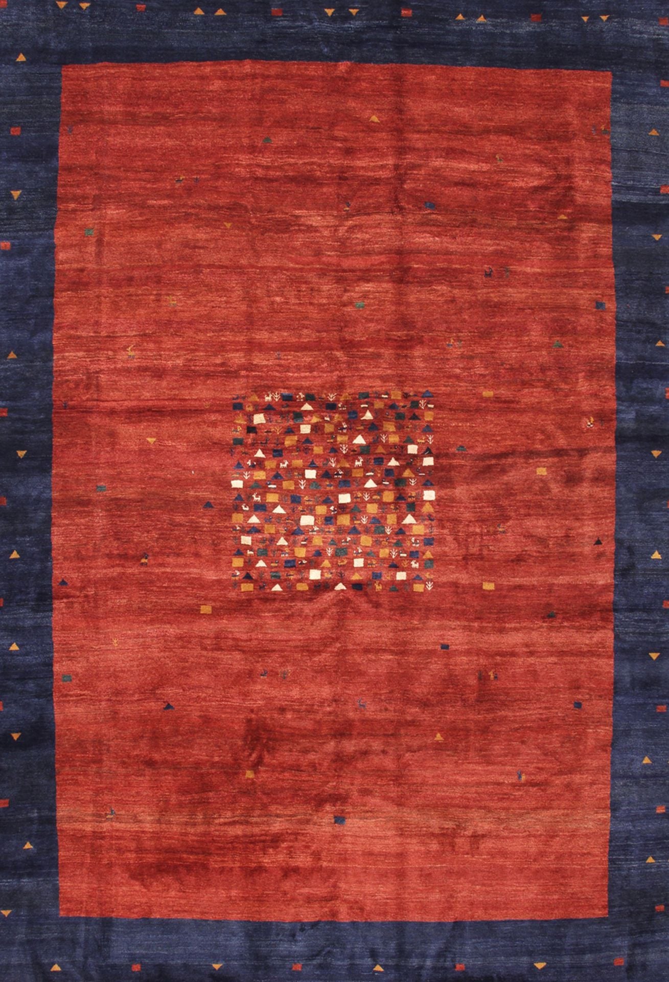 Perserteppich Gabbeh 393 x 548 cm Schurwolle handgeknüpft weich