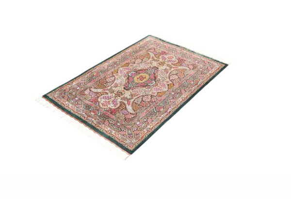 Perserteppich Ghom 81 x 118 cm Seide handgeknüpft exklusiv Seidenteppich