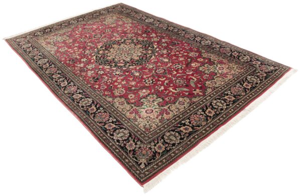 Perserteppich Ghom 133 x 208 cm Seide handgeknüpft edel Seidenteppich