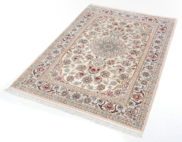 Perserteppich Isfahan 110 x 167 cm Schurwolle & Seide handgeknüpft