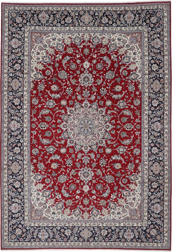 Perserteppich Isfahan 260 x 372 cm Schurwolle & Seide handgeknüpft H1