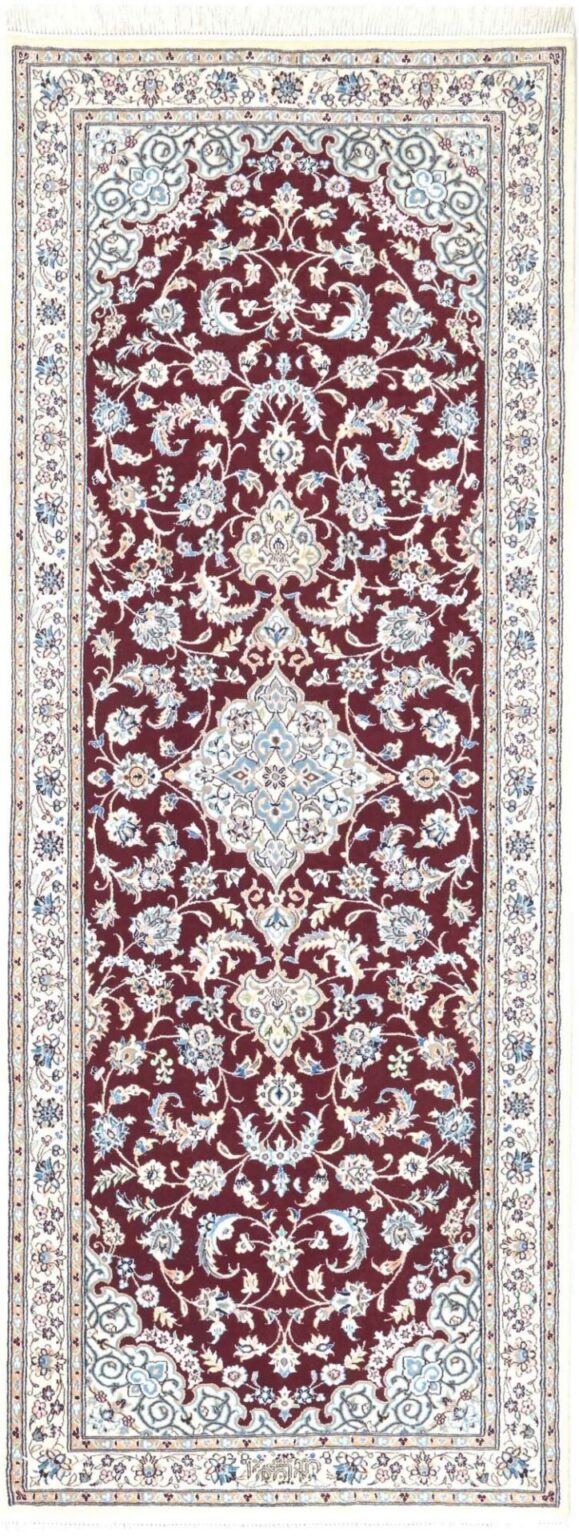 Perserteppich Nain 82 x 207 cm Schurwolle handgeknüpft exklusiv