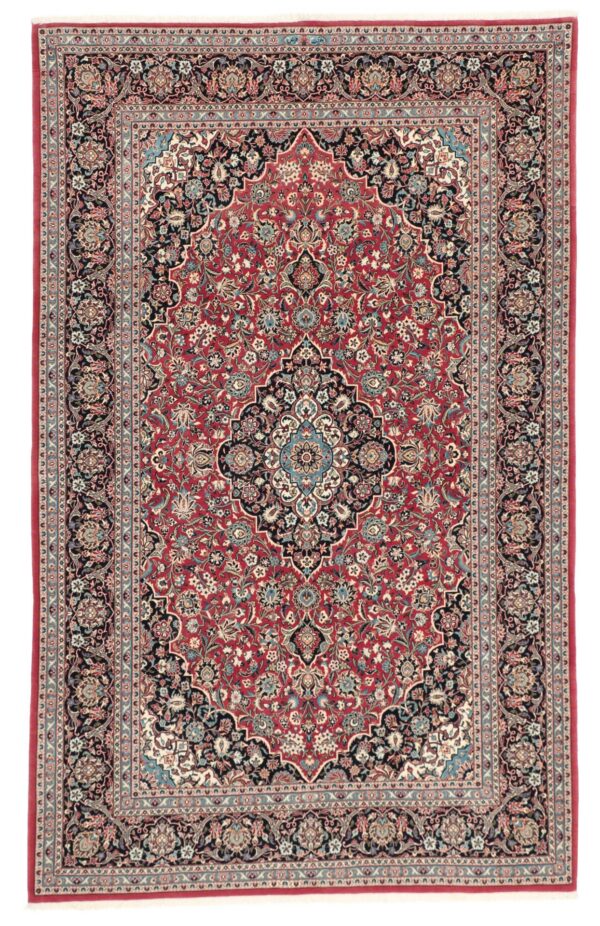Perserteppich Isfahan 140 x 220 cm Schurwolle & Seide handgeknüpft