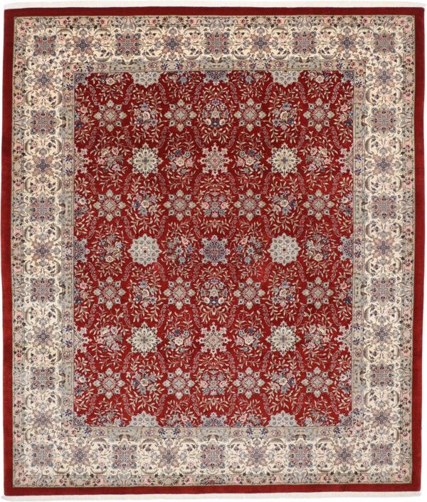 Perserteppich Isfahan 257 x 295 cm Schurwolle & Seide handgeknüpft H1