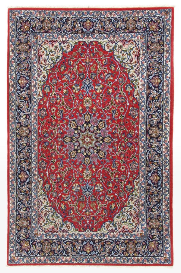 Perserteppich Isfahan 108 x 168 cm Schurwolle & Seide handgeknüpft
