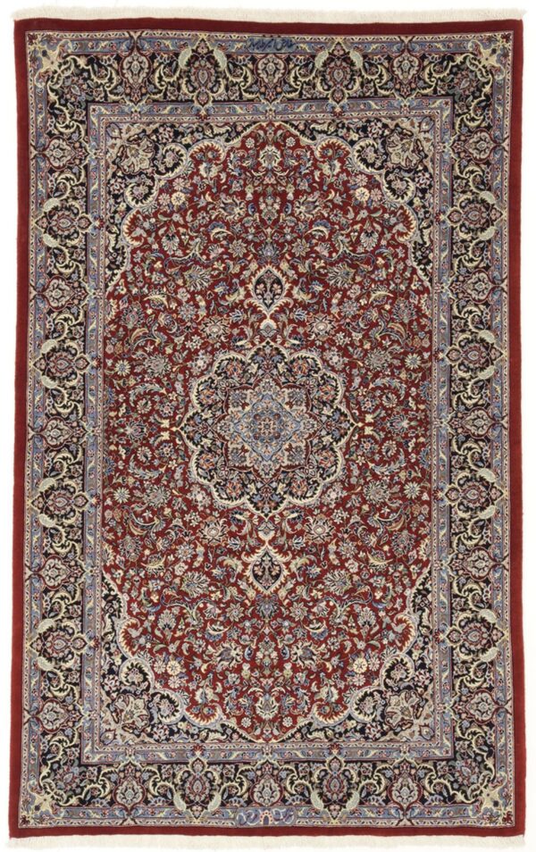 Perserteppich Isfahan 107 x 167 cm Schurwolle & Seide handgeknüpft