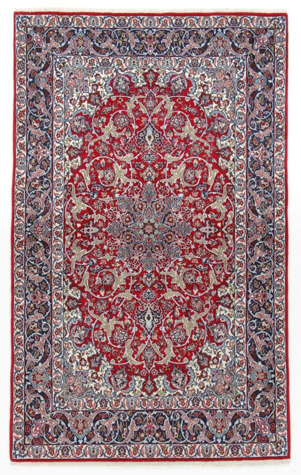 Perserteppich Isfahan 110 x 178 cm Schurwolle & Seide handgeknüpft