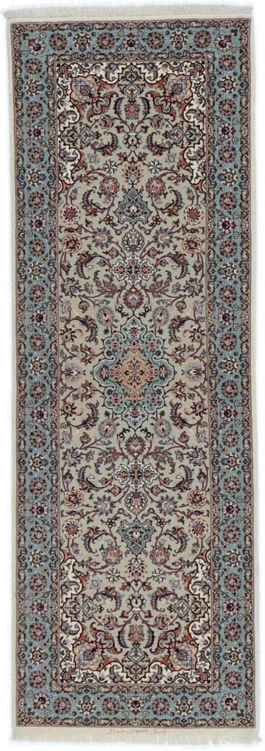 Perserteppich Isfahan 76 x 224 cm Schurwolle & Seide handgeknüpft
