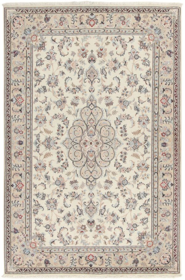 Perserteppich Isfahan 137 x 212 cm Schurwolle & Seide handgeknüpft