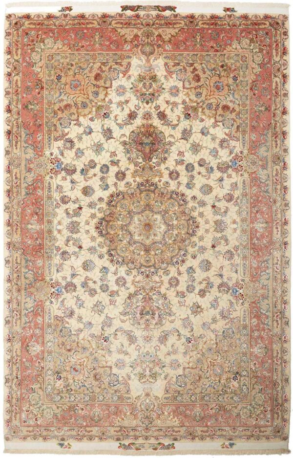 Perserteppich Täbriz 208 x 321 cm Schurwolle handgeknüpft hochwertig