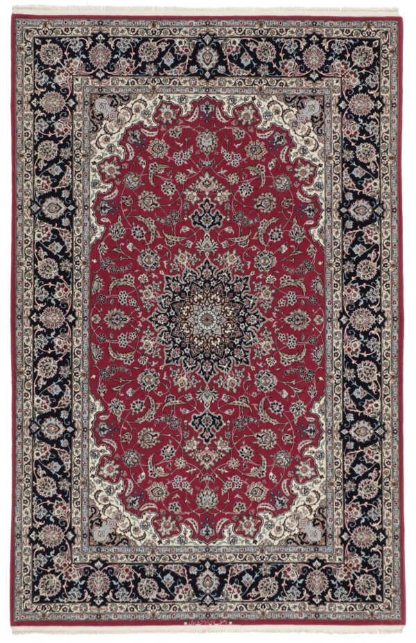 Perserteppich Isfahan 153 x 237 cm Schurwolle & Seide handgeknüpft