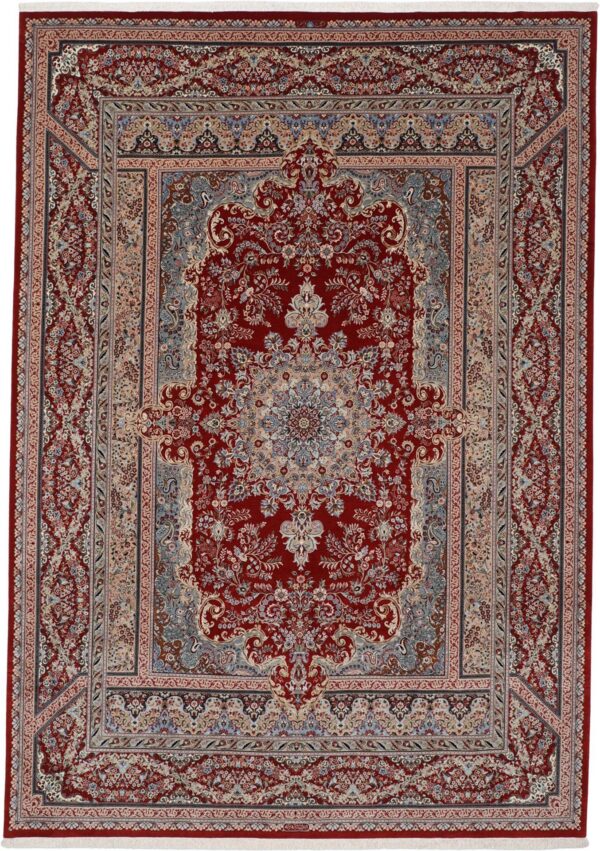 Perserteppich Isfahan 244 x 346 cm Schurwolle & Seide handgeknüpft H1