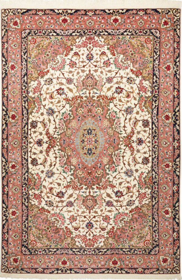 Perserteppich Isfahan 132 x 193 cm Schurwolle handgeknüpft exklusiv H1