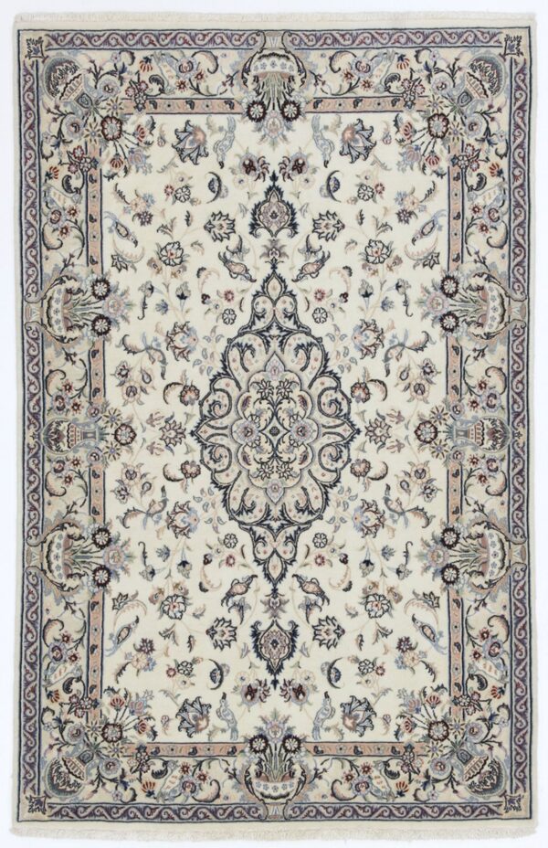 Perserteppich Isfahan 105 x 164 cm Schurwolle & Seide handgeknüpft