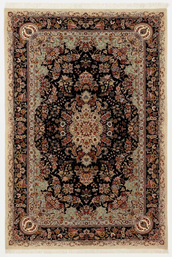 Perserteppich Isfahan 143 x 208 cm Schurwolle & Seide handgeknüpft