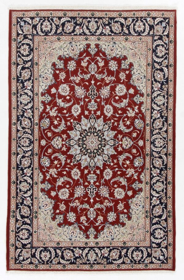 Perserteppich Isfahan 110 x 170 cm Schurwolle & Seide handgeknüpft