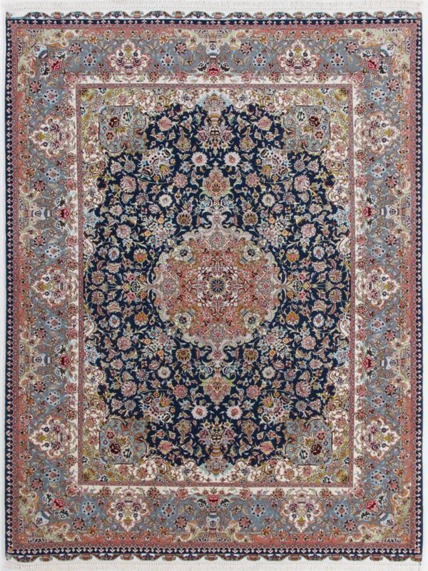 Perserteppich Täbriz 155 x 207 cm Schurwolle & Seide handgeknüpft