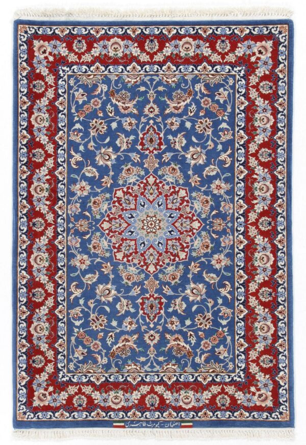 Perserteppich Isfahan 82 x 124 cm Schurwolle & Seide handgeknüpft