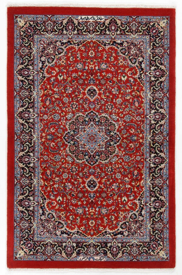 Perserteppich Isfahan 82 x 130 cm Schurwolle & Seide handgeknüpft