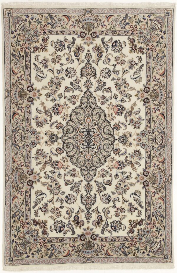 Perserteppich Isfahan 110 x 163 cm Schurwolle & Seide handgeknüpft