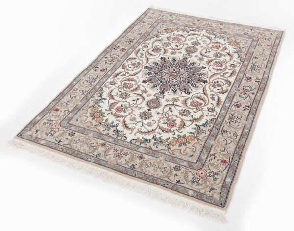 Perserteppich Isfahan 110 x 166 cm Schurwolle & Seide handgeknüpft
