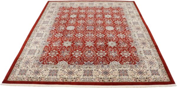 Perserteppich Isfahan 257 x 295 cm Schurwolle & Seide handgeknüpft H1