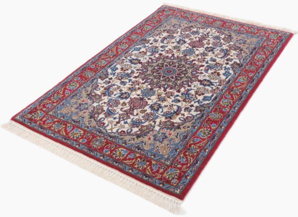 Perserteppich Isfahan 68 x 109 cm Schurwolle & Seide handgeknüpft