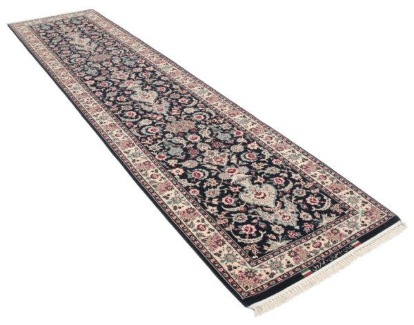 Perserteppich Isfahan 71 x 305 cm Schurwolle & Seide handgeknüpft