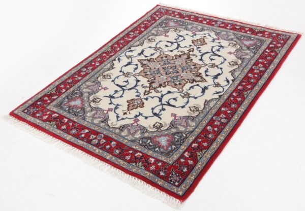 Perserteppich Isfahan 75 x 105 cm Schurwolle & Seide handgeknüpft