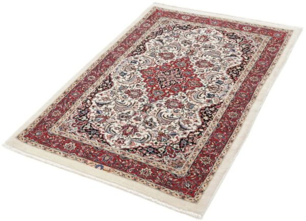 Perserteppich Isfahan 90 x 140 cm Schurwolle & Seide handgeknüpft