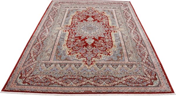 Perserteppich Isfahan 243 x 335 cm Schurwolle & Seide handgeknüpft H1