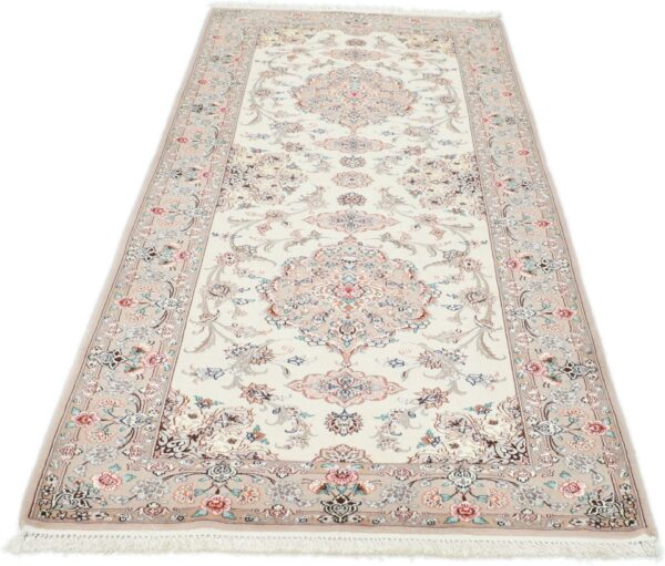 Perserteppich Isfahan 87 x 218 cm Schurwolle & Seide handgeknüpft