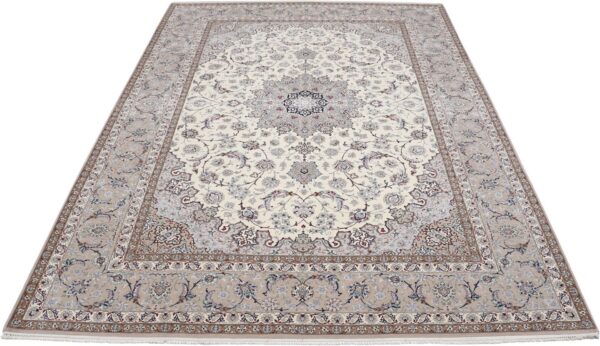 Perserteppich Isfahan 256 x 370 cm Schurwolle & Seide handgeknüpft "Enteshari" signiert H1