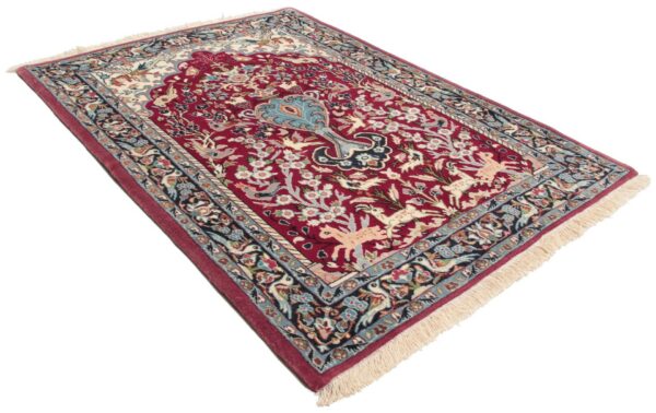 Perserteppich Isfahan 73 x 100 cm Schurwolle & Seide handgeknüpft